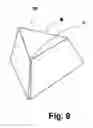 Fig. 11 - Polygonal sheet and a 3D structure formed therefrom