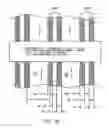 Fig. 17 - Substrate and collector grid structures for integrated series connected photovoltaic arrays and process of manufacturing of such arrays