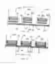 Fig. 44 - Substrate and collector grid structures for integrated series connected photovoltaic arrays and process of manufacturing of such arrays