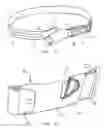 Fig. 40 - Bottle, retaining device and associated elements for carrying containers and other items