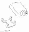 Fig. 74 - Bottle, retaining device and associated elements for carrying containers and other items