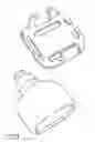 Fig. 77 - Bottle, retaining device and associated elements for carrying containers and other items