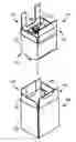 Fig. 01 - Bag-in-box container including a pre-positioned, secured dispensing spout
