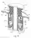 Fig. 12 - Axially damped hydraulic mount assembly