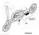 Fig. 08 - Pedal-drive system for manually propelling multi-wheeled cycles