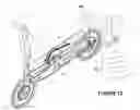 Fig. 12 - Pedal-drive system for manually propelling multi-wheeled cycles