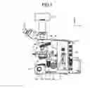 Fig. 02 - Microscope with motion sensor for control of power supply and light source