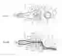 Fig. 02 - Magnetic head suspension for supporting piezoelectric elements in a non-facing manner relative to suspension structure
