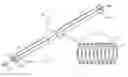 Fig. 01 - Linear light source having light guide with tapered saw tooth structures