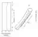 Fig. 04 - Linear light source having light guide with tapered saw tooth structures