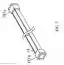 Fig. 08 - Linear light source having light guide with tapered saw tooth structures