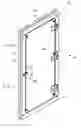 Fig. 01 - Double panel door and double frame providing radio frequency shielding and soundproofing