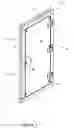 Fig. 03 - Double panel door and double frame providing radio frequency shielding and soundproofing
