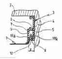 Fig. 01 - System for fixing stretched walls or ceilings by way of a stringer of reduced size