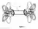 Fig. 13 - Liquid cooled stirling engine with a segmented rotary displacer