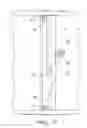 Fig. 10 - Apparatus for applying adhesive to the surface of expanded resin panels superimposable to form layered mattresses