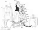 Fig. 01 - APPARATUS FOR COOLING AN EXERCISER HAVING CONVENIENT CENTRALIZED CONTROL OF AIR OUTLETS BUILT INTO A STATIONARY EXERCISE DEVICE