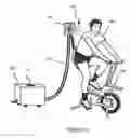 Fig. 09 - APPARATUS FOR COOLING AN EXERCISER HAVING CONVENIENT CENTRALIZED CONTROL OF AIR OUTLETS BUILT INTO A STATIONARY EXERCISE DEVICE