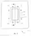 Fig. 04 - Electrical outlet covering accessory movable between positions concealing and allowing access to the outlet
