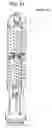 Fig. 22 - Control rod for boiling water reactor