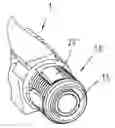 Fig. 01 - Connector housing with integrated cable clamp