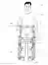 Fig. 01 - Self contained powered exoskeleton walker for a disabled user