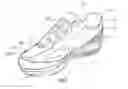 Fig. 02 - Shoe construction having a rocker shaped bottom and integral stabilizer