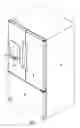 Fig. 02 - Refrigerator ice compartment latch and cover