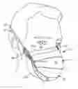 Fig. 01 - Horizontal flat-fold filtering face-piece respirator having indicia of symmetry