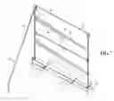 Fig. 07 - Extensible and ground support fire curtain