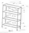 Fig. 16 - Foldable and portable storage shelf
