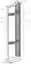 Fig. 01 - Vertical cable manager
