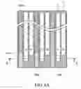 Fig. 07 - Method for forming color cholesteric liquid crystal display devices comprising forming a patterned enclosed structure having a plurality of stripe wall structures connected to both a seal line and a solid bulk region