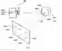 Fig. 01 - Visual display with illuminators for gaze tracking