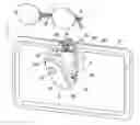 Fig. 01 - Sunglass holder detachably attached with illuminator