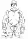 Fig. 01 - Close quarter ballistic chaps with extensions and/or release system