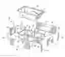 Fig. 01 - Bathtub support structure with decorative panel components and method