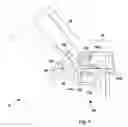 Fig. 10 - Adjustable bed with sliding subframe for torso subsection