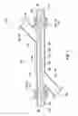 Fig. 02 - Flow meter having a thermal decoupling element separating an ultrasonic transducer and the flow pipe