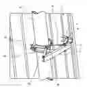 Fig. 01 - System for stabilizing the top lamella against wind load by using a linear chain