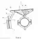 Fig. 04 - System for stabilizing the top lamella against wind load by using a linear chain