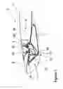 Fig. 03 - Lateral coupling device for holding and guiding at least one aerodynamic body relative to the main wing of an aircraft, airfoil and aircraft with such a lateral coupling device