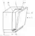 Fig. 01 - Dishwasher having a device for opening the door in gaps