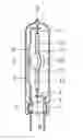 Fig. 01 - High pressure discharge lamp with a capacitive starting aid