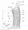 Fig. 01 - Varying cross-sectional area guide blade