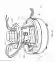 Fig. 13 - Electrical power supplying device having a ring-like subassembly for receiving the power plugs and/or power adapters associated with a plurality of electrical appliances, and managing excess power cord length therewithin in a concealed manner
