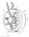 Fig. 15 - Electrical power supplying device having a ring-like subassembly for receiving the power plugs and/or power adapters associated with a plurality of electrical appliances, and managing excess power cord length therewithin in a concealed manner