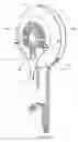 Fig. 32 - Electrical power supplying device having a ring-like subassembly for receiving the power plugs and/or power adapters associated with a plurality of electrical appliances, and managing excess power cord length therewithin in a concealed manner