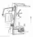 Fig. 41 - Electrical power supplying device having a ring-like subassembly for receiving the power plugs and/or power adapters associated with a plurality of electrical appliances, and managing excess power cord length therewithin in a concealed manner