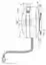 Fig. 64 - Electrical power supplying device having a ring-like subassembly for receiving the power plugs and/or power adapters associated with a plurality of electrical appliances, and managing excess power cord length therewithin in a concealed manner